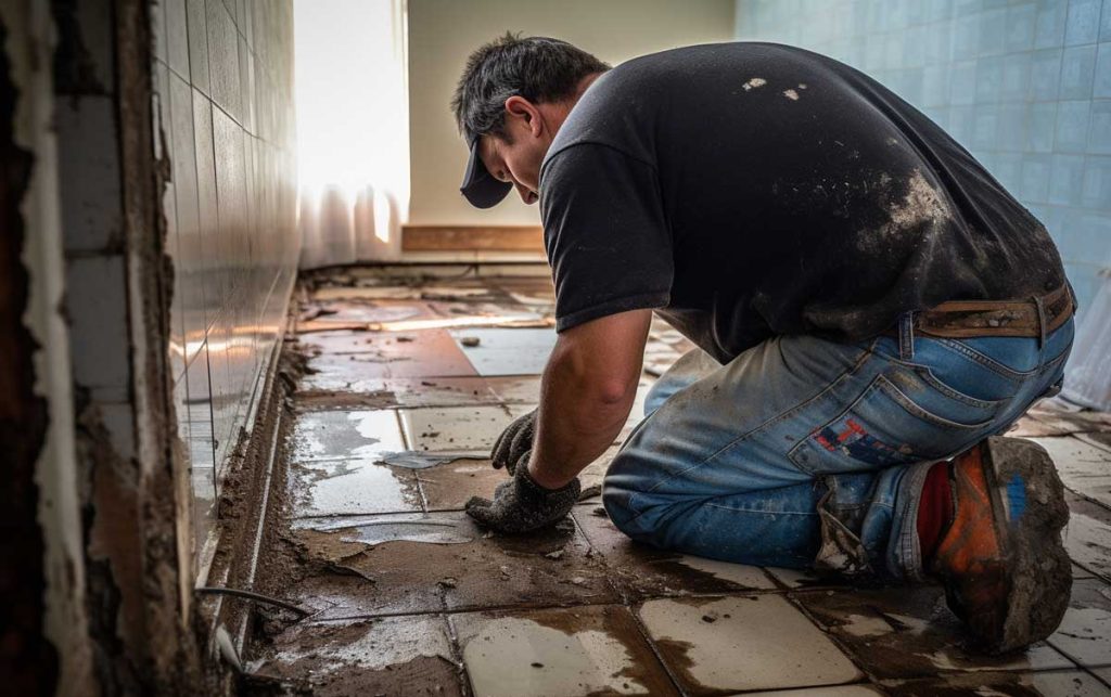 How To Redo A Bathroom Floor